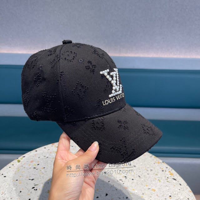 LV男女同款帽子 路易威登經典拼接棒球帽鴨舌帽  mm1275
